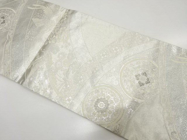 未使用品　鳳凰に華紋織り出し　袋帯